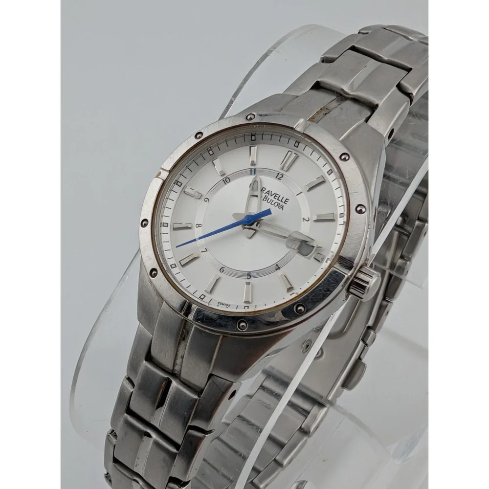 Caravelle By Bulova Watch Women 25mm Case Silver 7.75